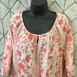Gap Cotton Patterned boho Blousse